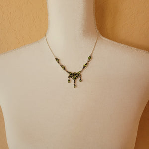 Silver with Peridot Necklace
