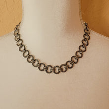 Load image into Gallery viewer, Silver and Marcastite Round Link Necklace
