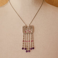 Load image into Gallery viewer, Silver with CZ Necklace
