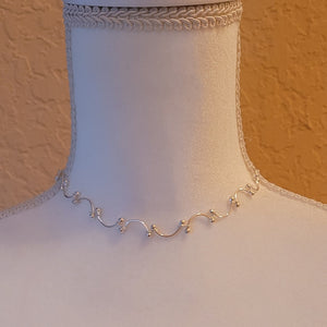 Silver Choker Style Necklace