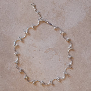 Silver Choker Style Necklace