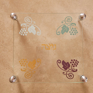 Modern Seder and Matzah Plates