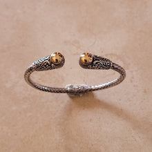 Load image into Gallery viewer, Silver and Gold Bangle Bracelet
