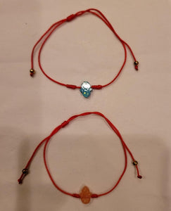Two Hamsa Red String Bracelets